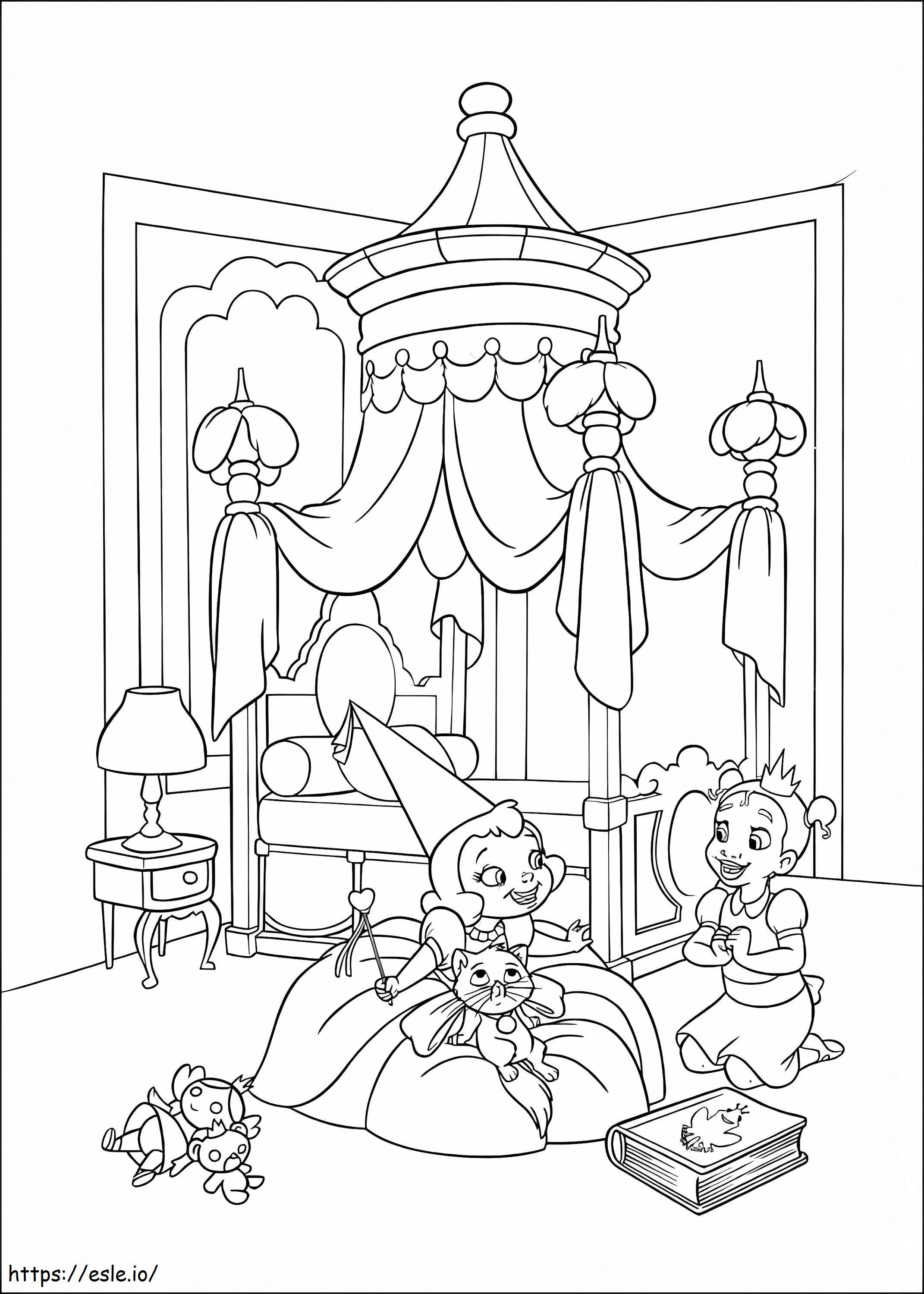 Little Lottie And Tiana coloring page