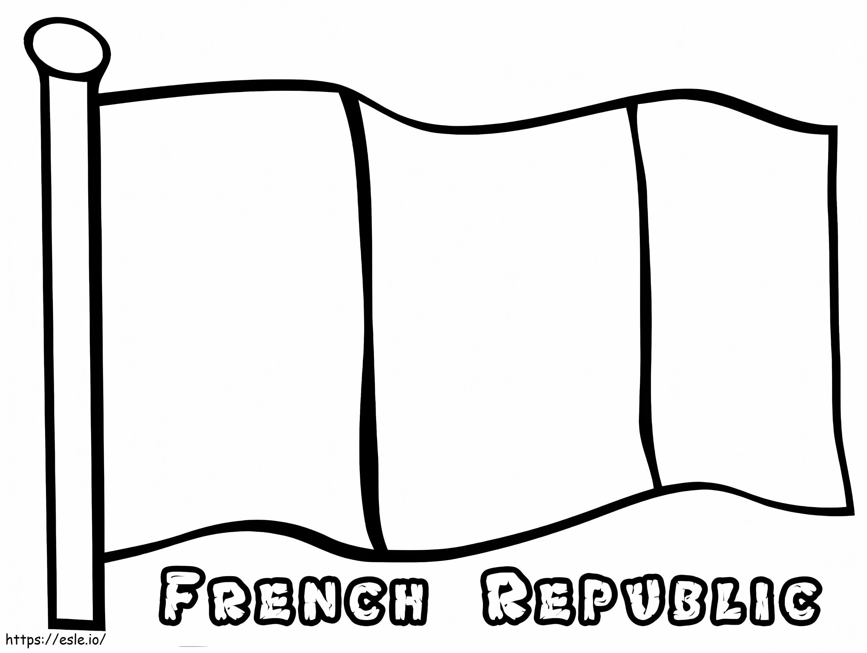 Fransa Bayrağı 4 boyama