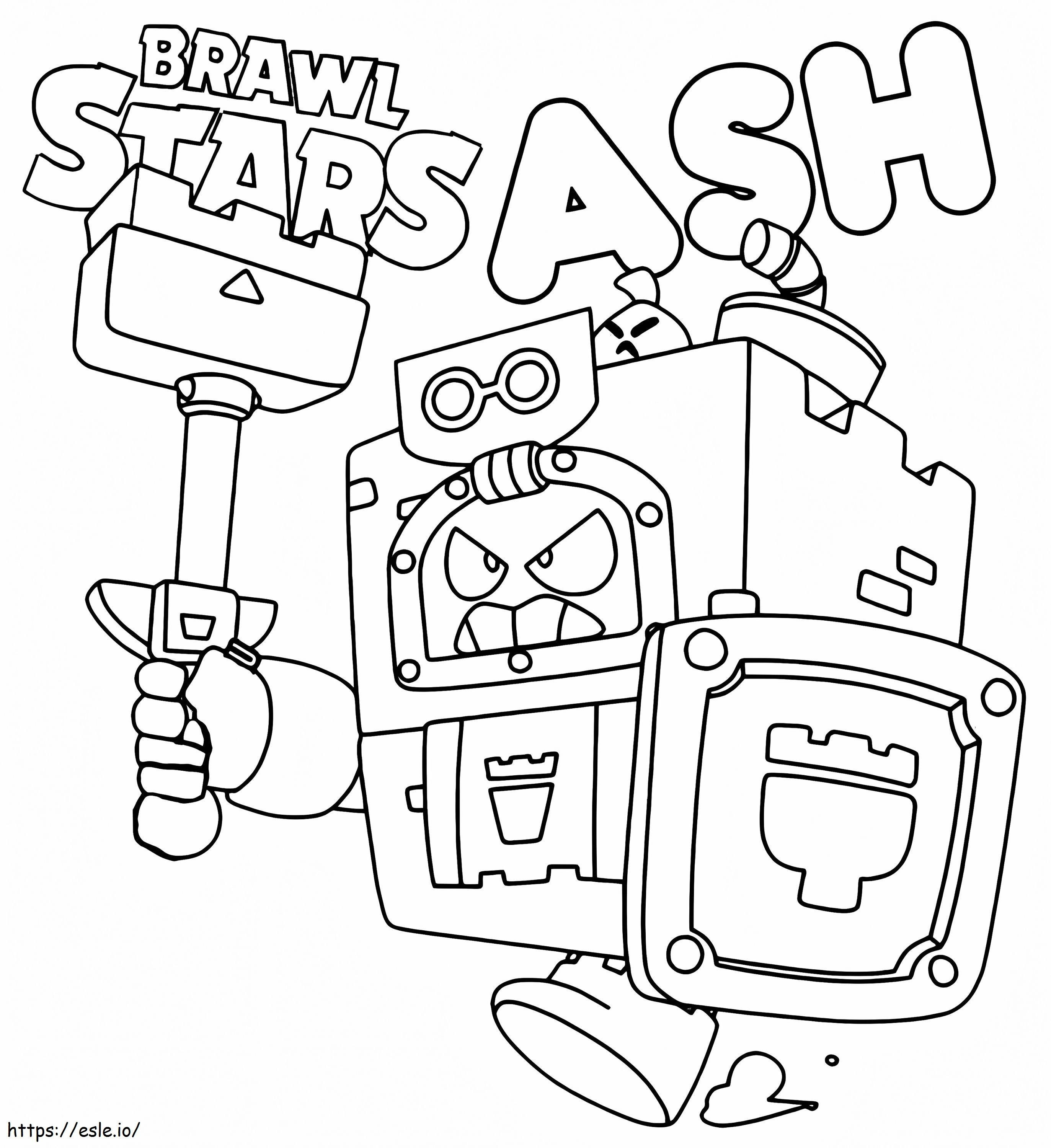 Ash Brawl Stars To Color coloring page