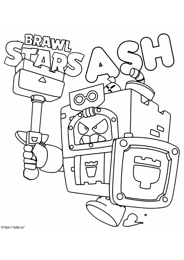 Ash Brawl Stars To Color coloring page