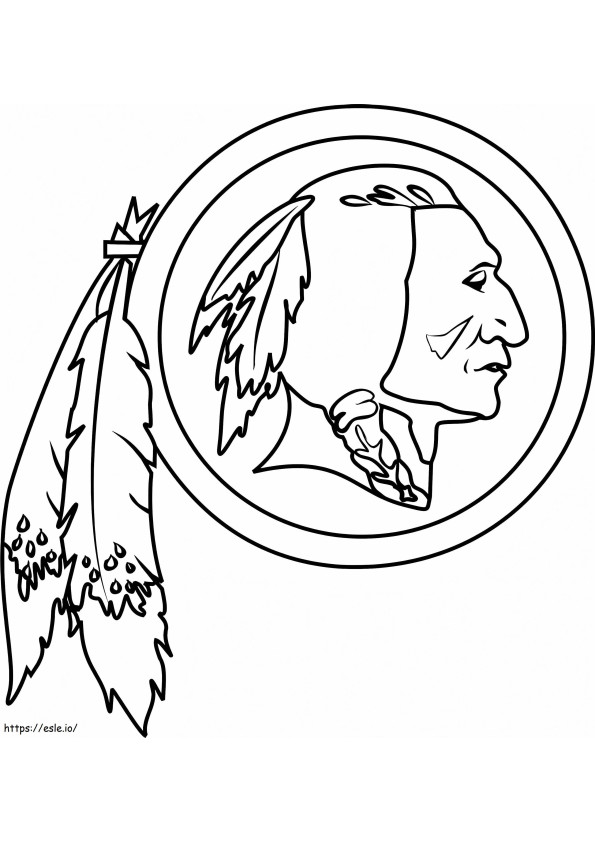 Washington Redskins Logo coloring page