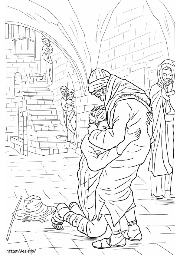 The Return Of The Prodigal Son coloring page