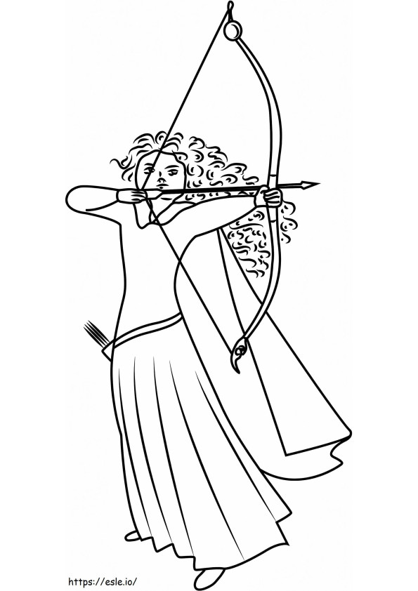 Mérida Archery coloring page
