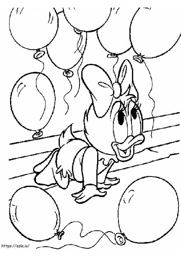 Disney Baby Daisy Duck coloring page