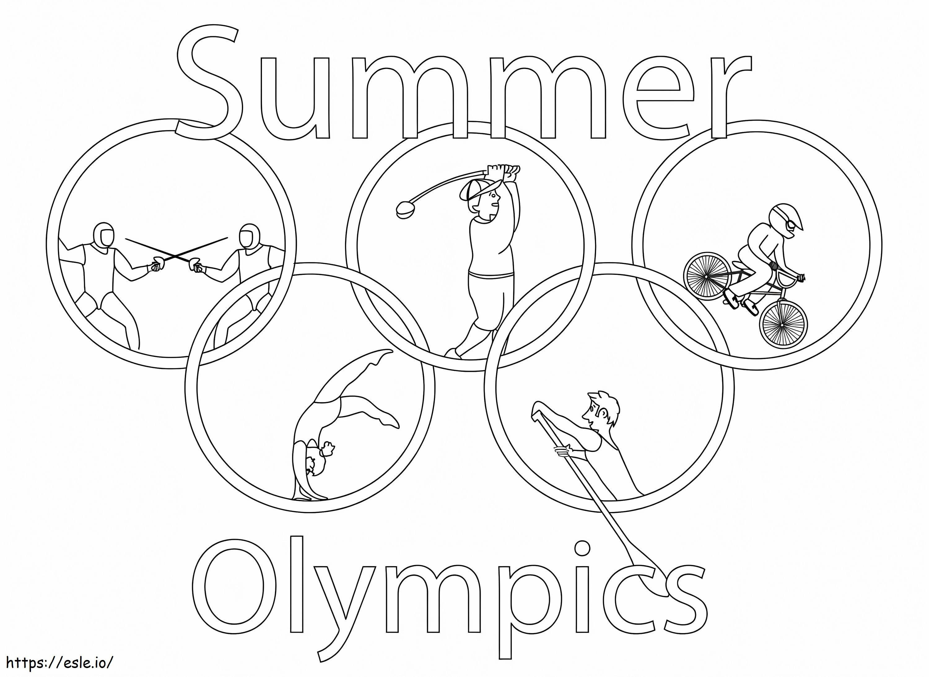 Sommerolympiade ausmalbilder