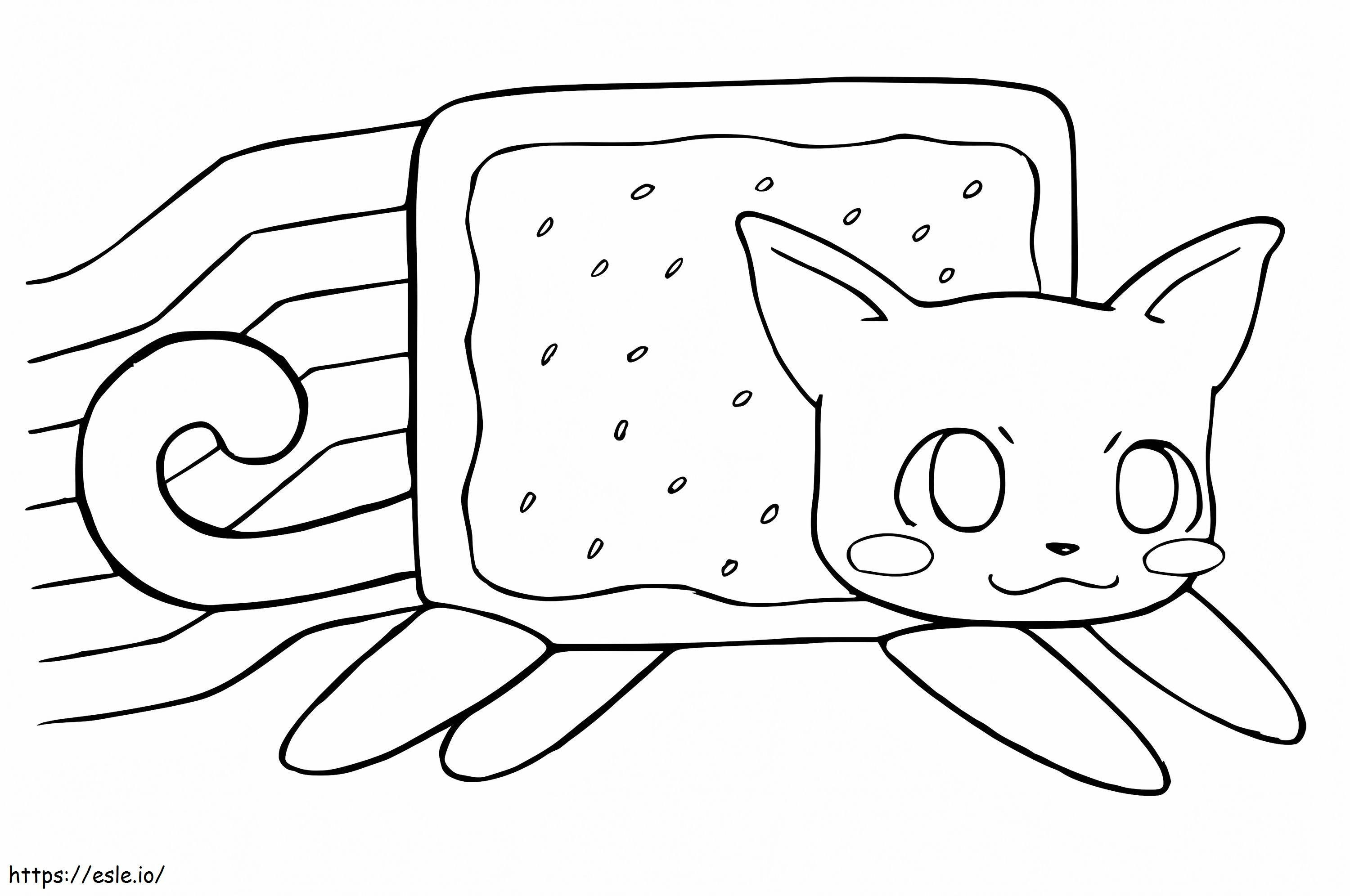 Kawaii Nyan Cat värityskuva