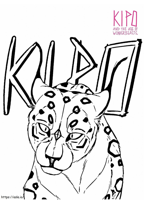 There Is A Jaguar coloring page