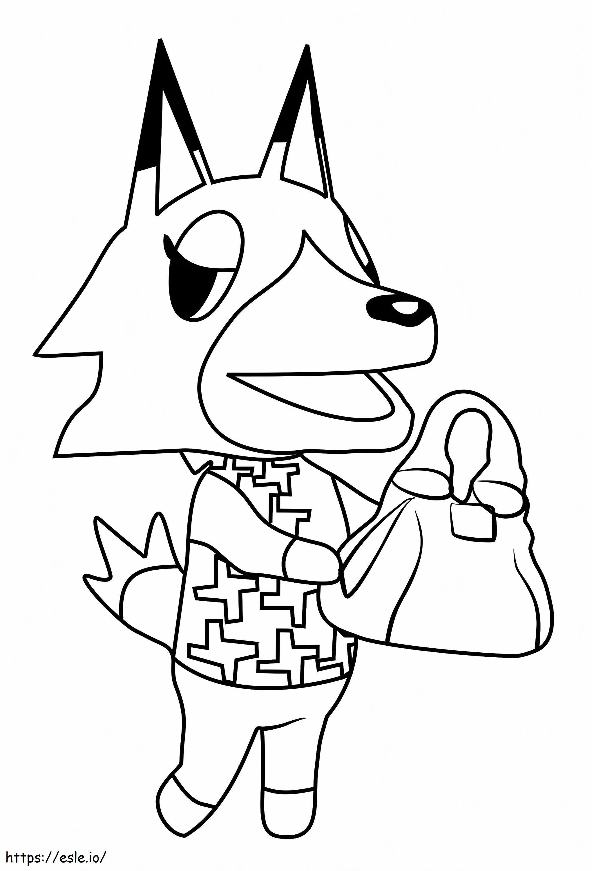Vivian From Animal Crossing coloring page