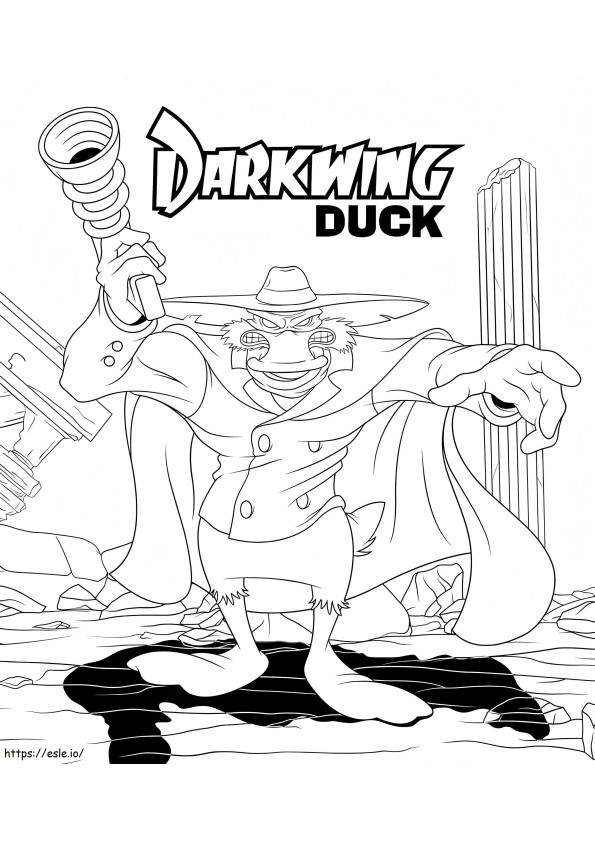 Darkwing Duck 1 coloring page
