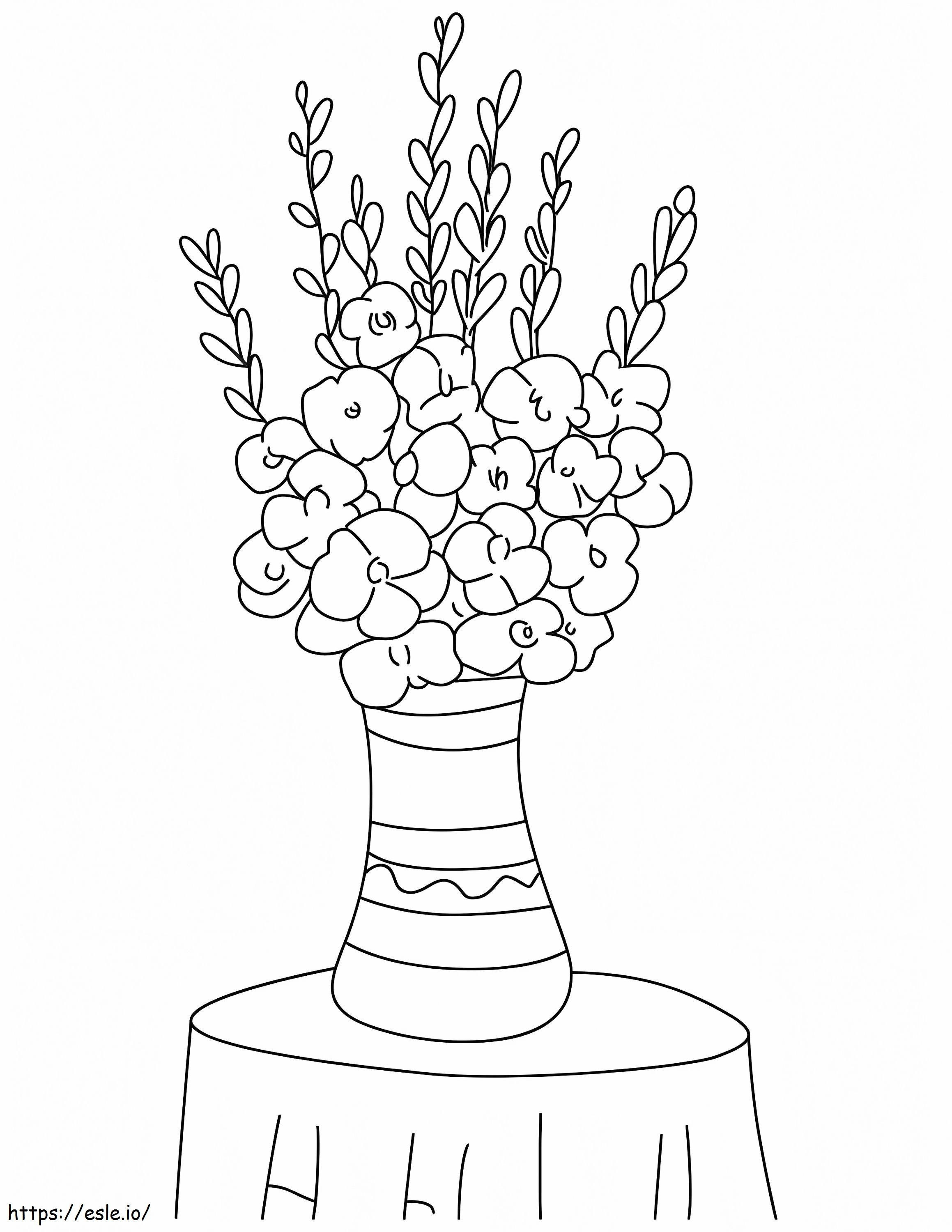 Coloriage Fleurs de glaïeul 11 à imprimer dessin