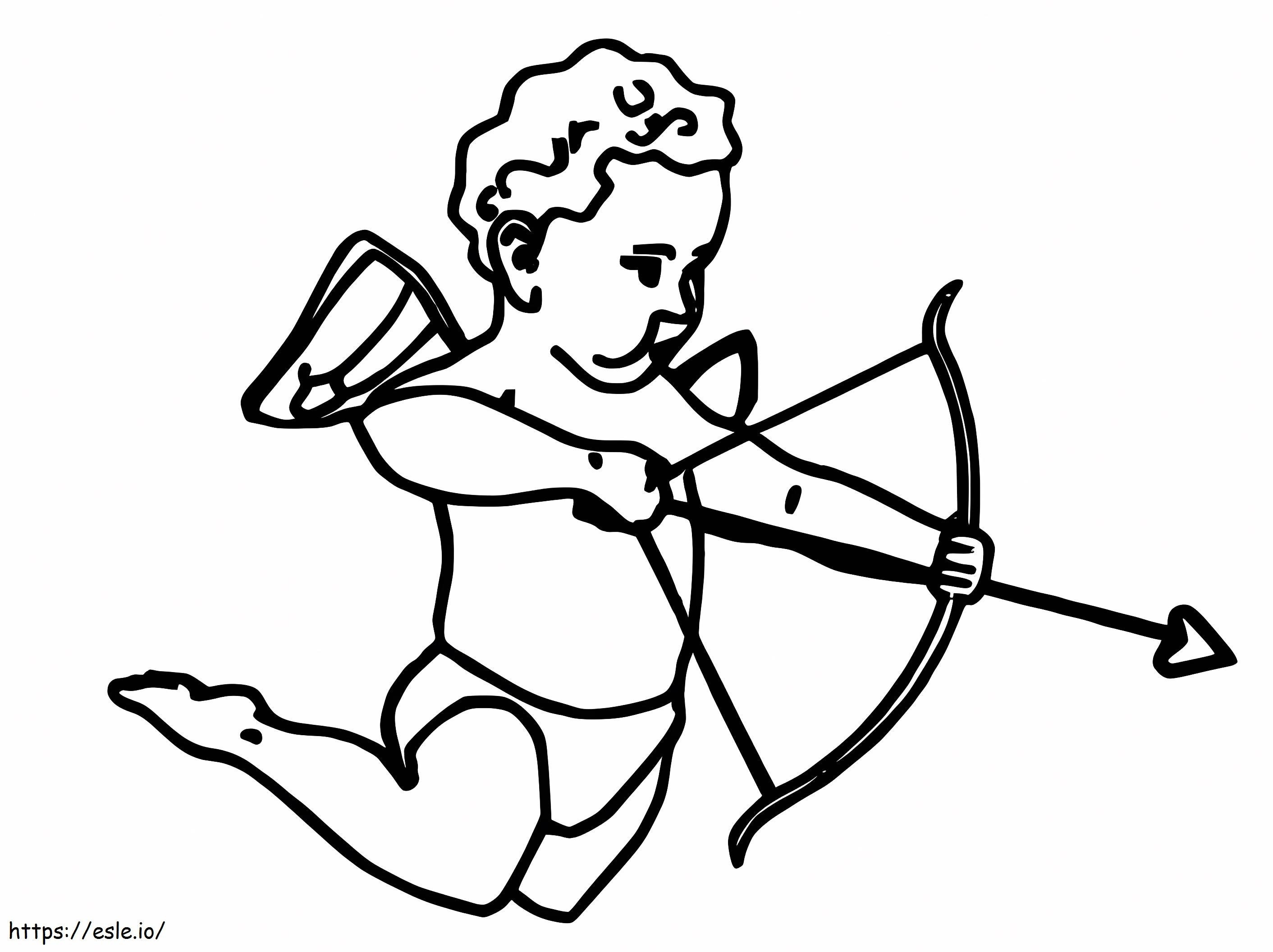 Coloriage Cupidon 2 à imprimer dessin