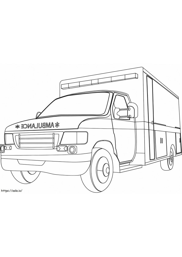 Ambulance 15 coloring page