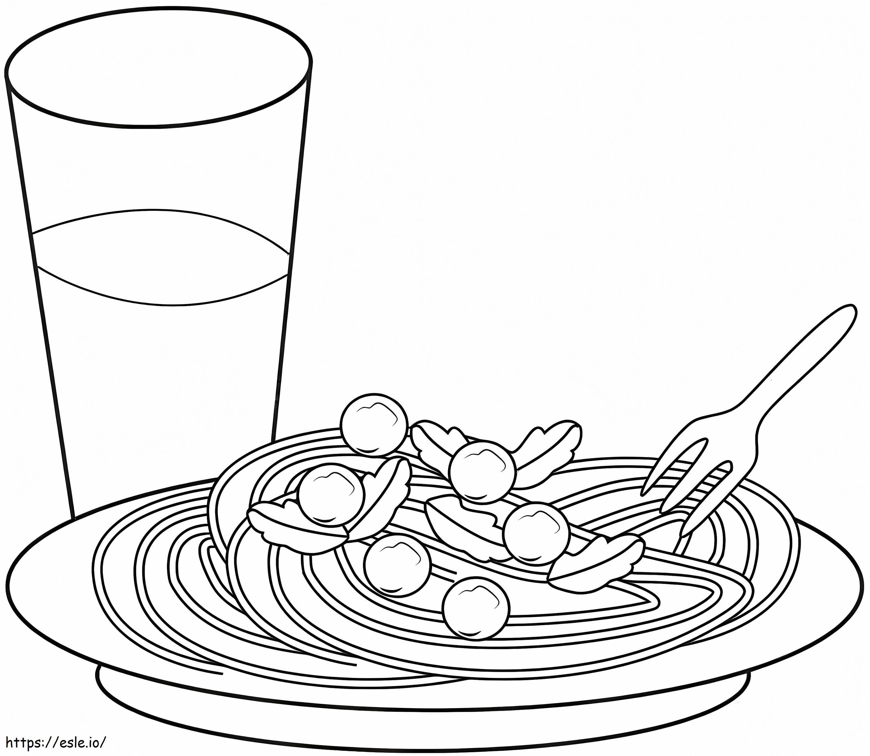 A Pasta Disc coloring page