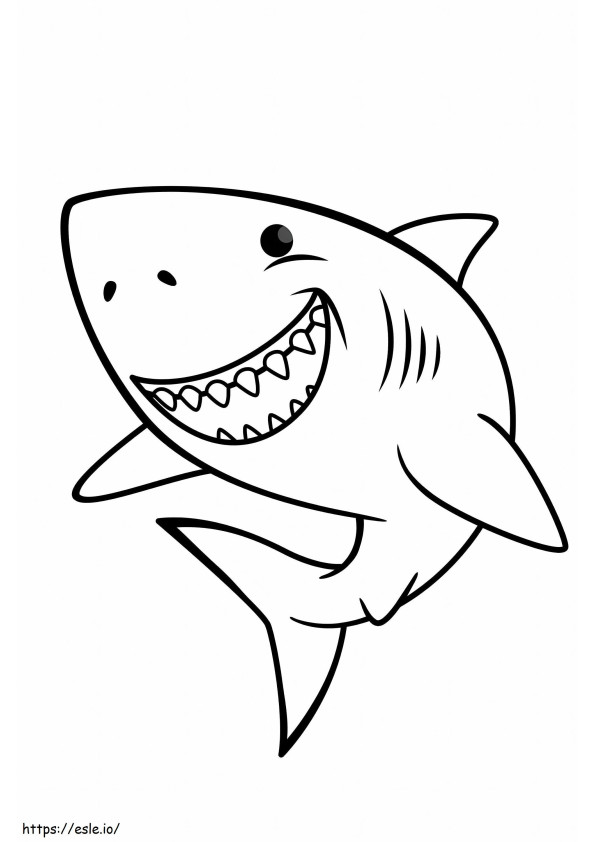 Incredible Shark coloring page