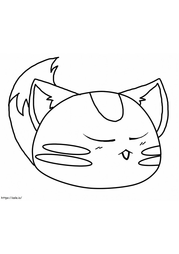 Slime Cat coloring page