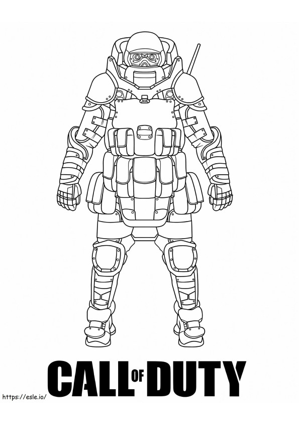 Call Of Duty 3 coloring page