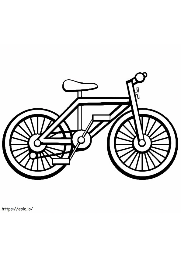 Coloriage Un vélo à imprimer dessin