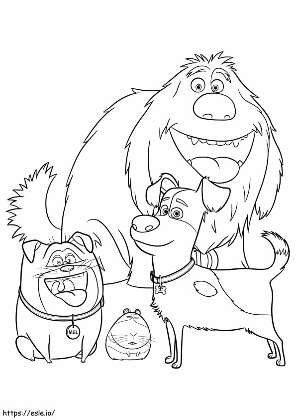 Duke And Friends coloring page