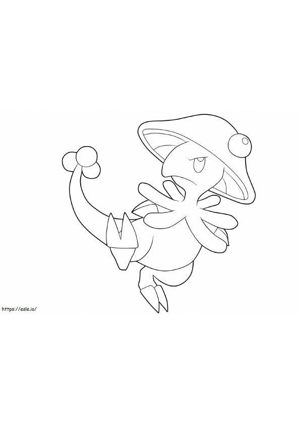 Angry Breloom coloring page