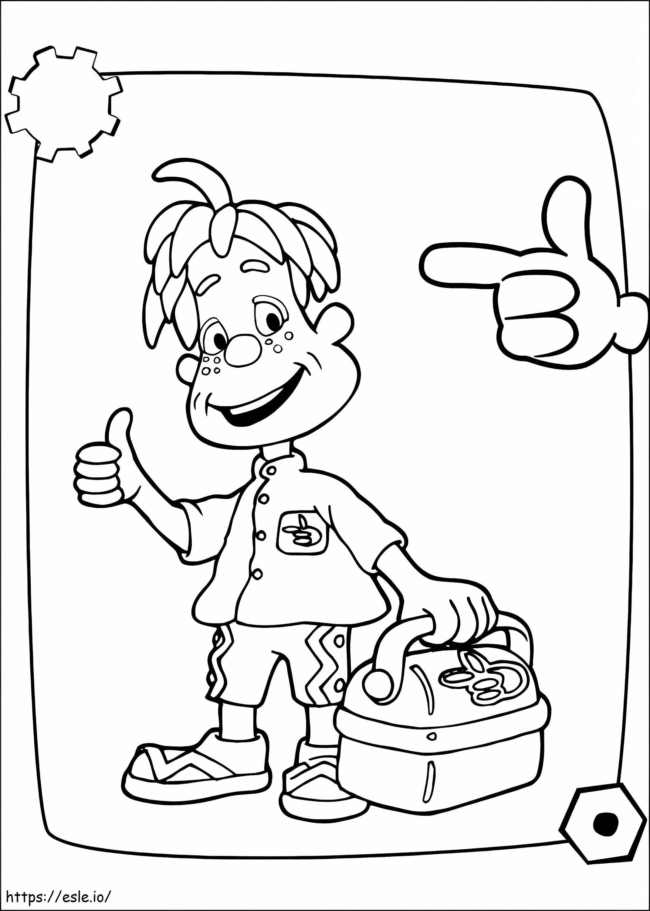 Engie Benjy Smiling coloring page