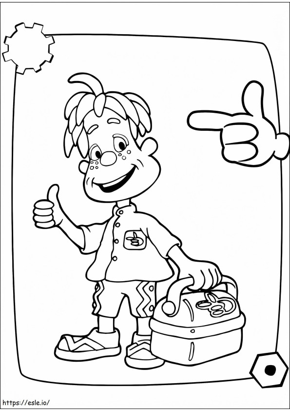 Engie Benjy Smiling coloring page