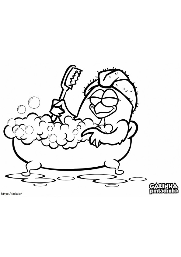 Pintadinha Chicken 5 coloring page