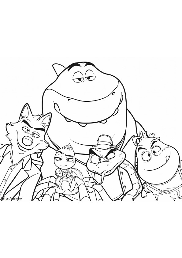 The Bad Guys Printable coloring page