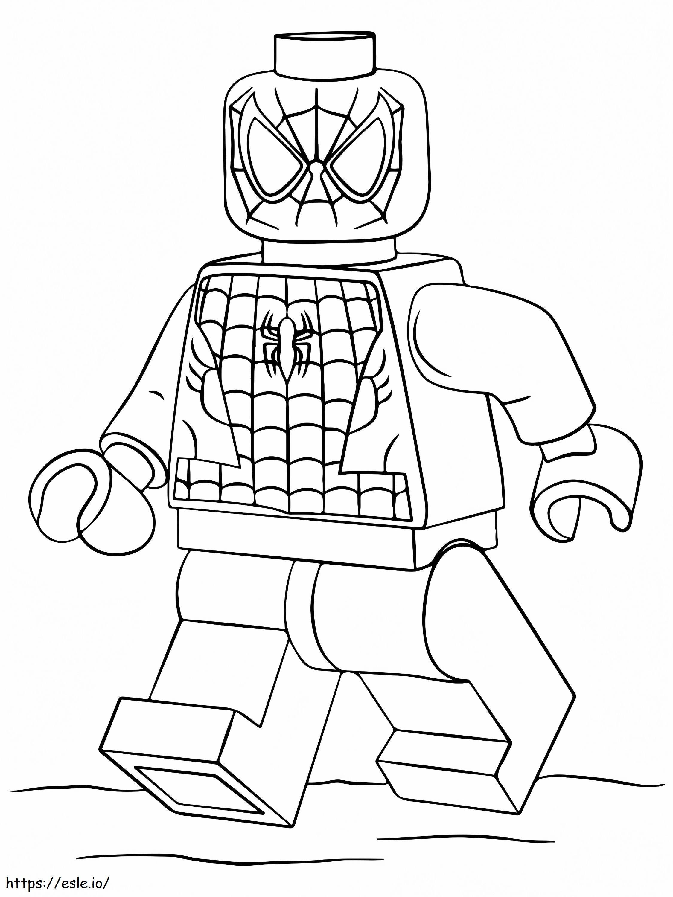 Spiderman Lego Avengers coloring page