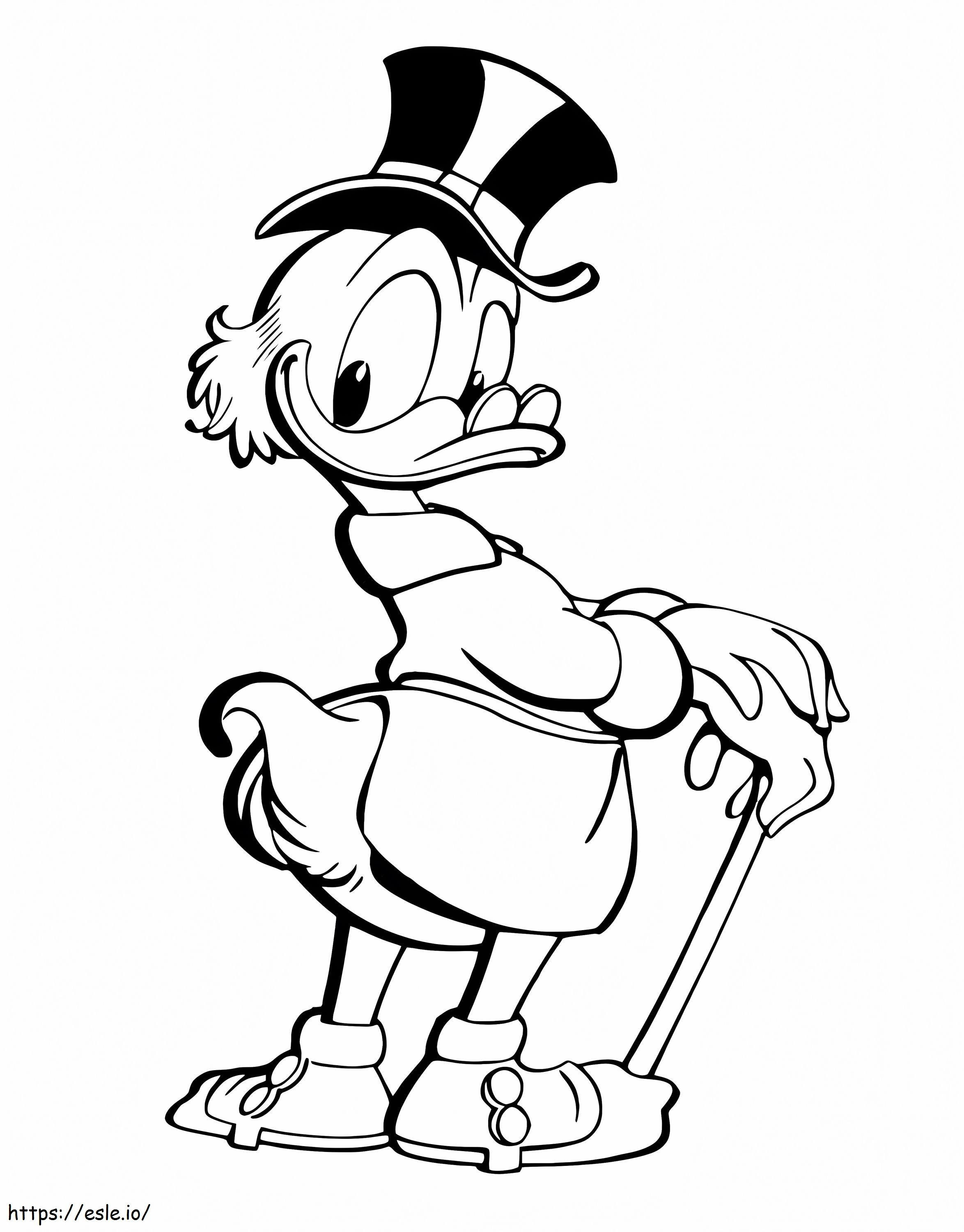 Scrooge McDuck 4 coloring page