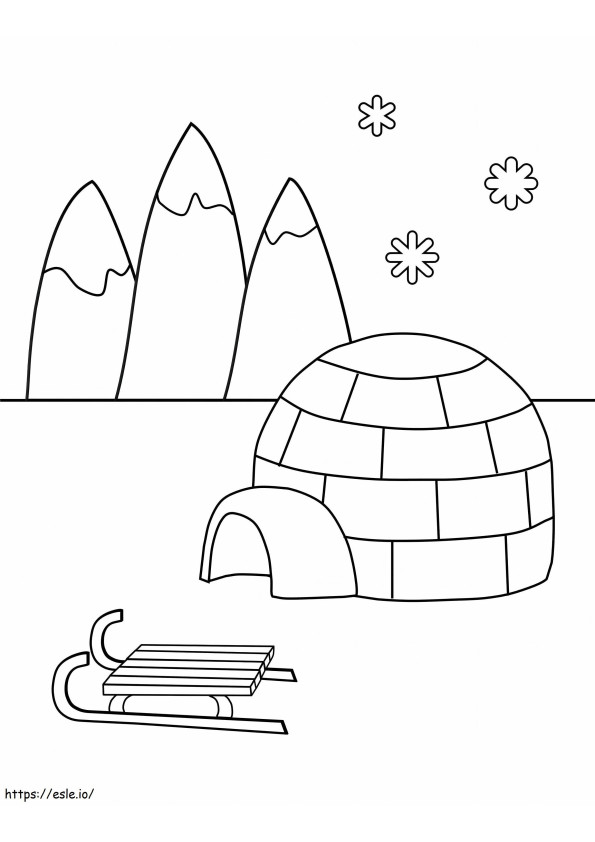 Igloo In Winter