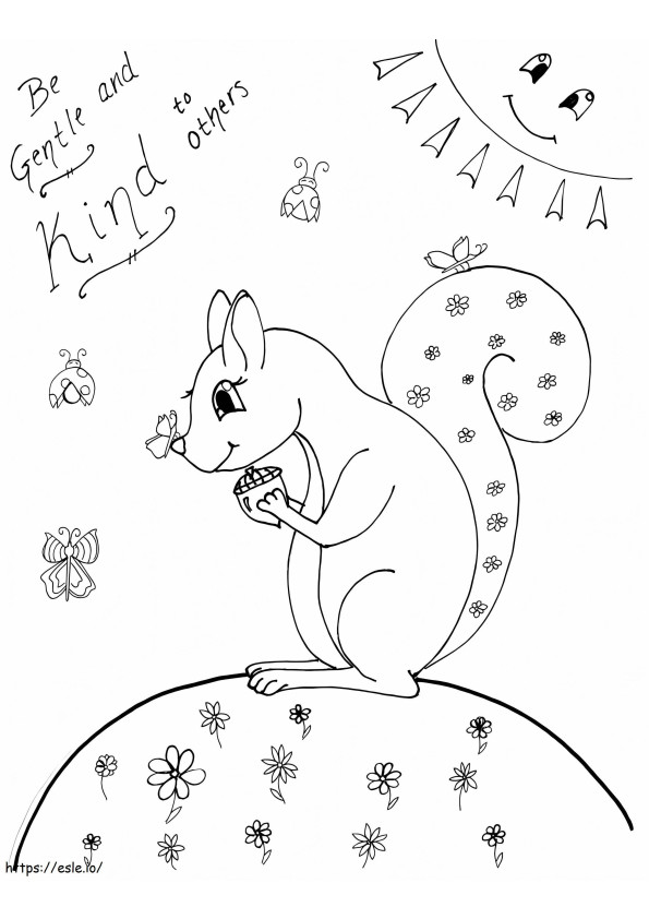 Be Gentle And Kind coloring page