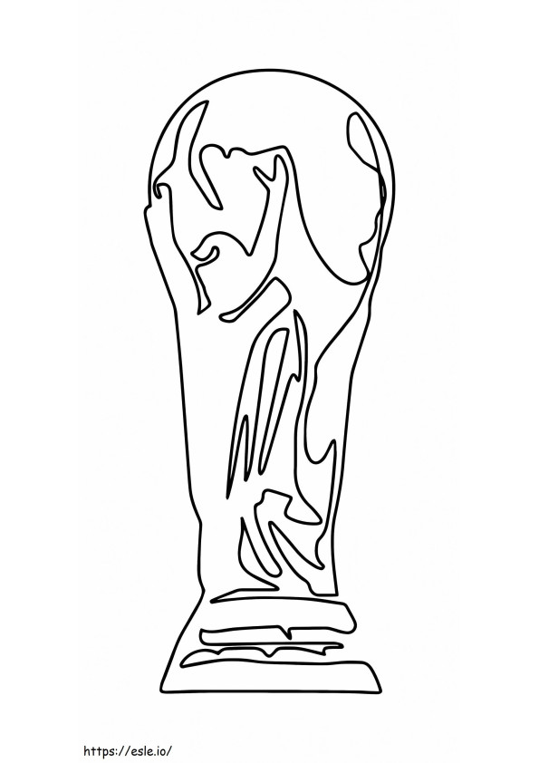 Best Trophy coloring page