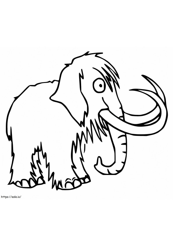 Mammoth yang Dapat Dicetak Gratis Gambar Mewarnai