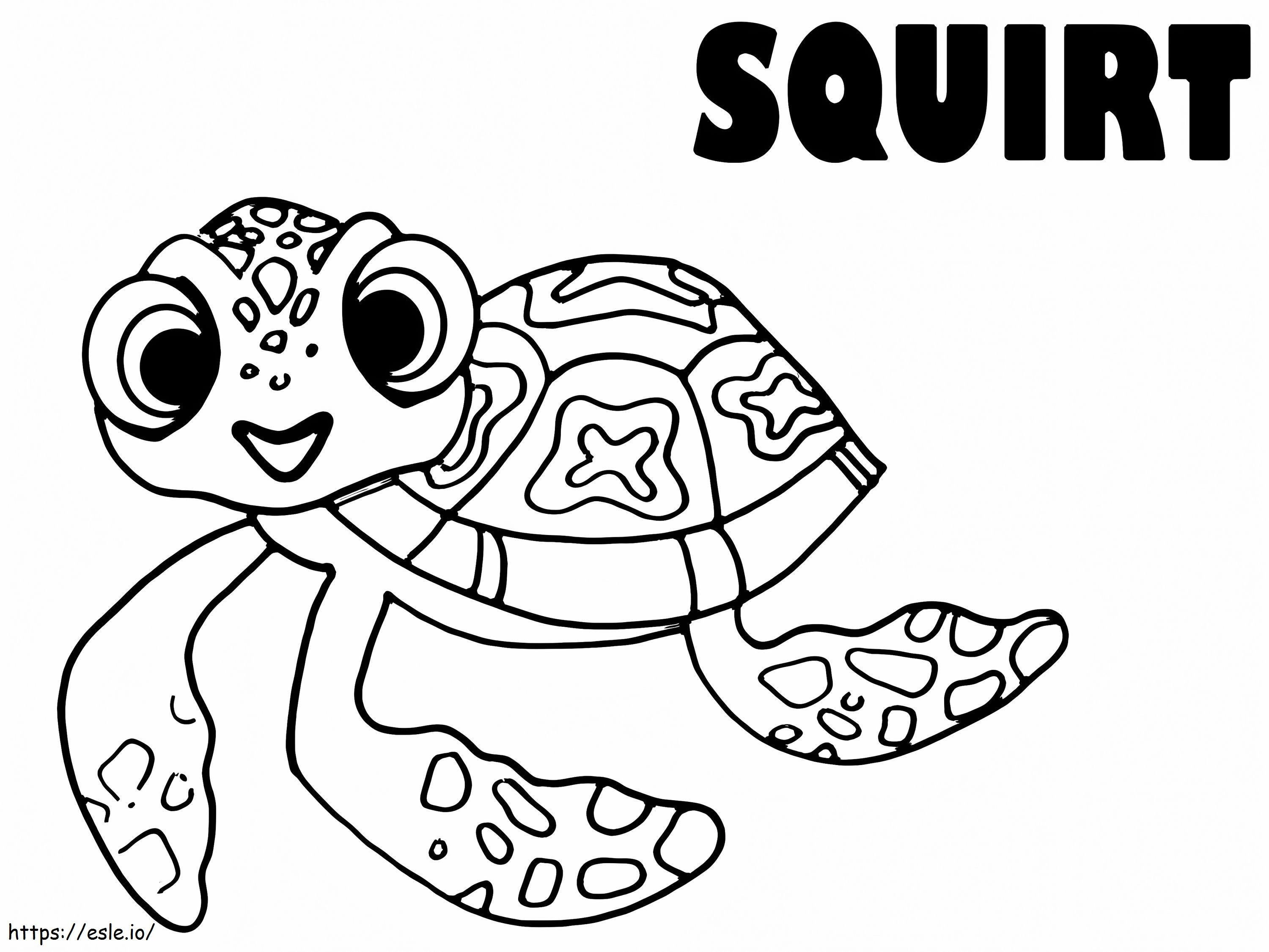 Squirt de Procurando Nemo para colorir