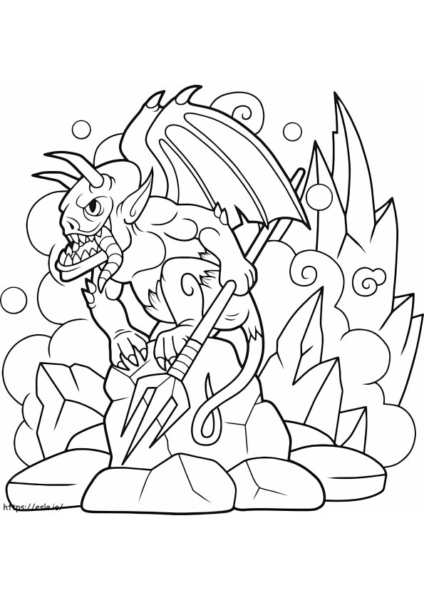 Monster Goblin coloring page