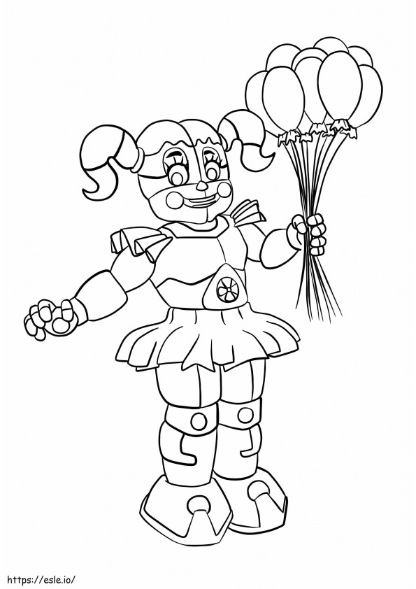 Circus Baby FNAF coloring page