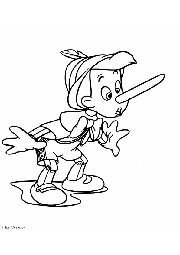 Pinocchio Is Lying coloring page