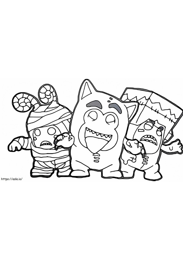 Magical Oddbods coloring page