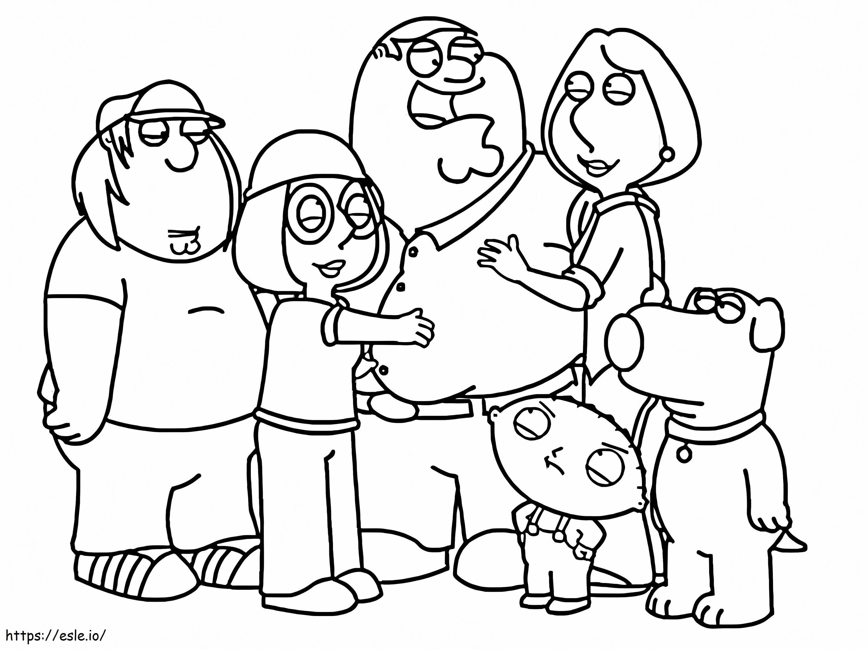 Família da Pesada 1 para colorir