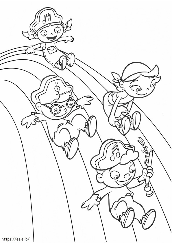 1536135966 Little Einsteins Sliding A4 coloring page