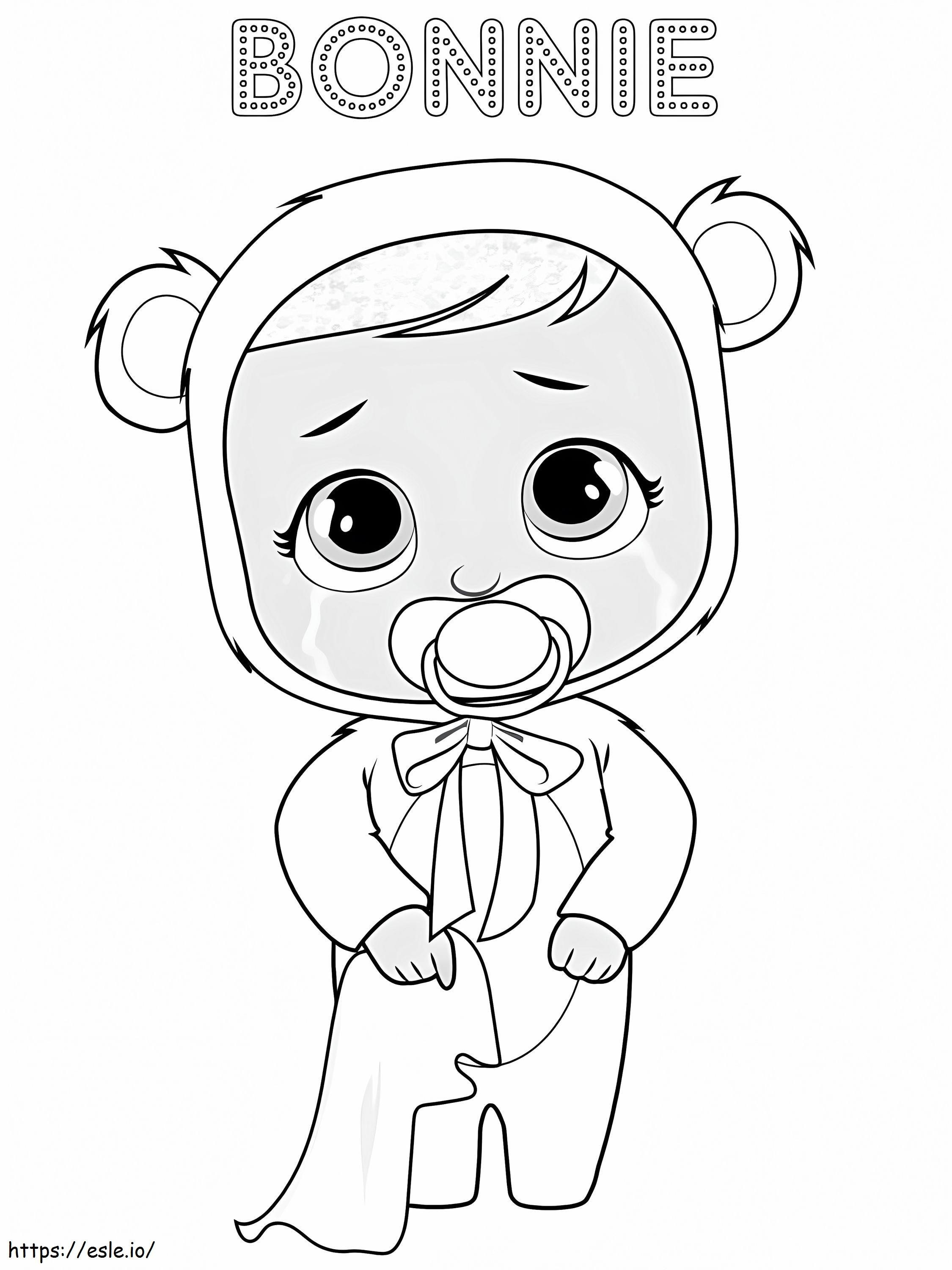 Bonnie Cry Babie coloring page