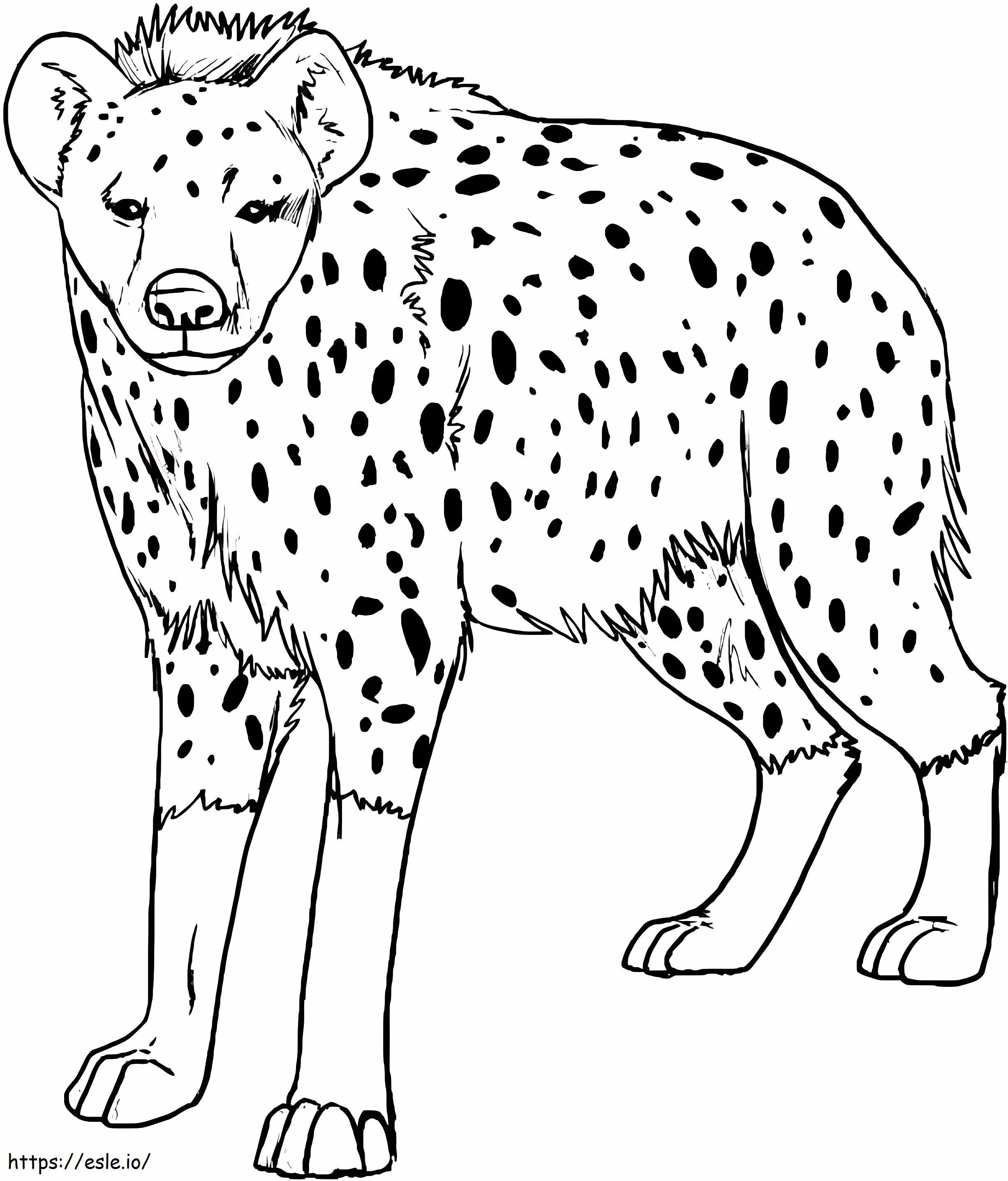 Wild Hyena coloring page