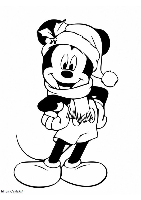 Página para colorear de Navidad de Disney para colorear