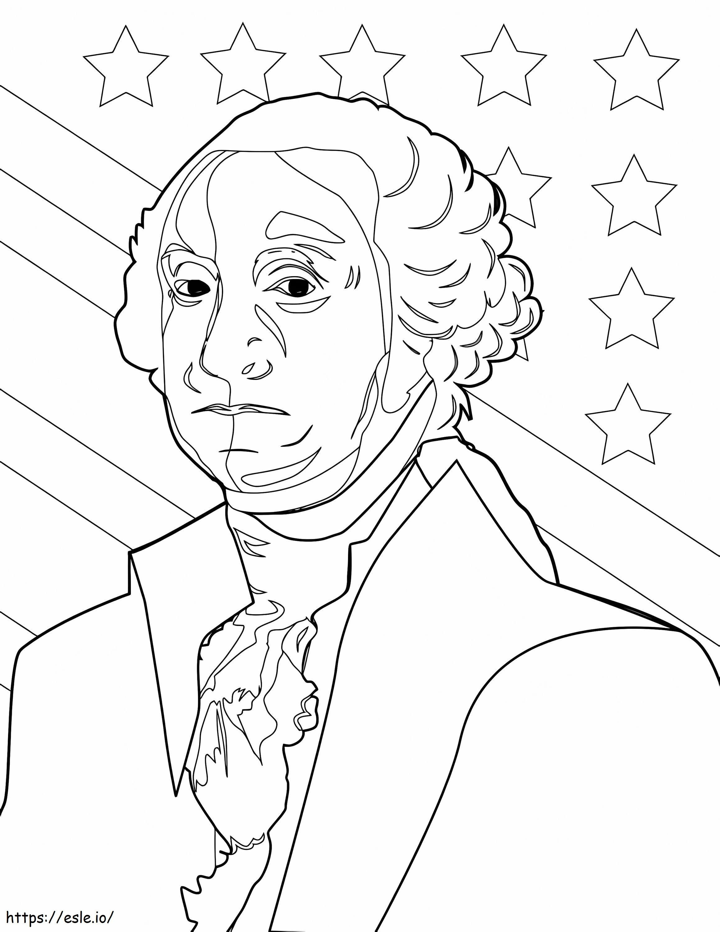 George Washington 17 de colorat