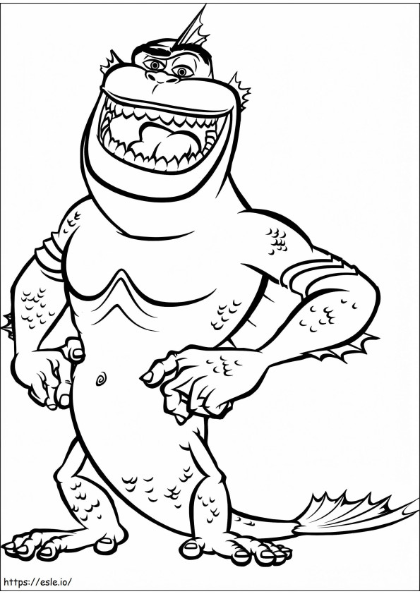 The Missing Link From Monsters Vs Aliens coloring page