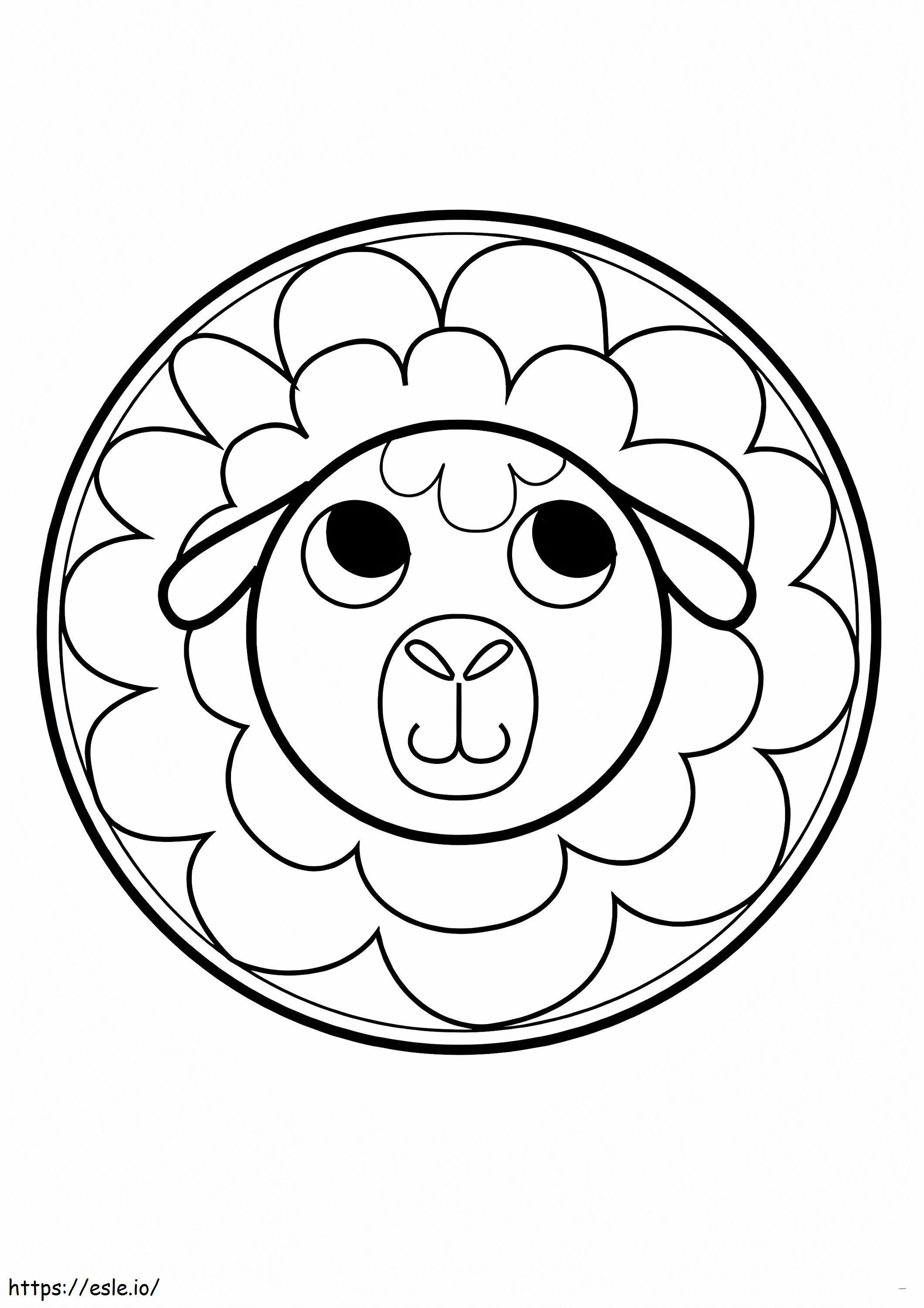 Mandala de oi pentru cei mici de colorat
