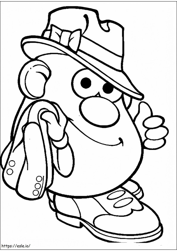 Free Printable Mr. Potato Head coloring page