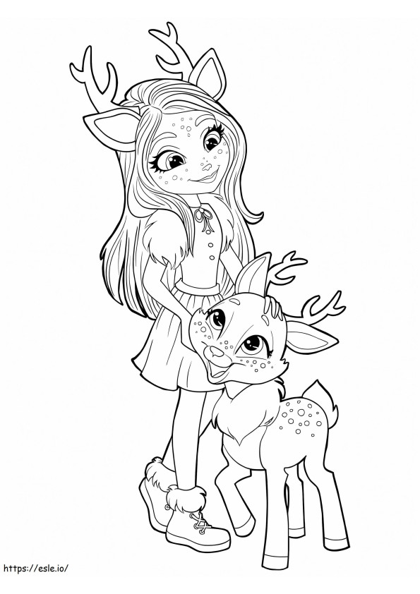 Danessa Deer From Enchantimals coloring page