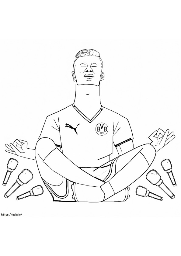 Free Printable Erling Haaland coloring page