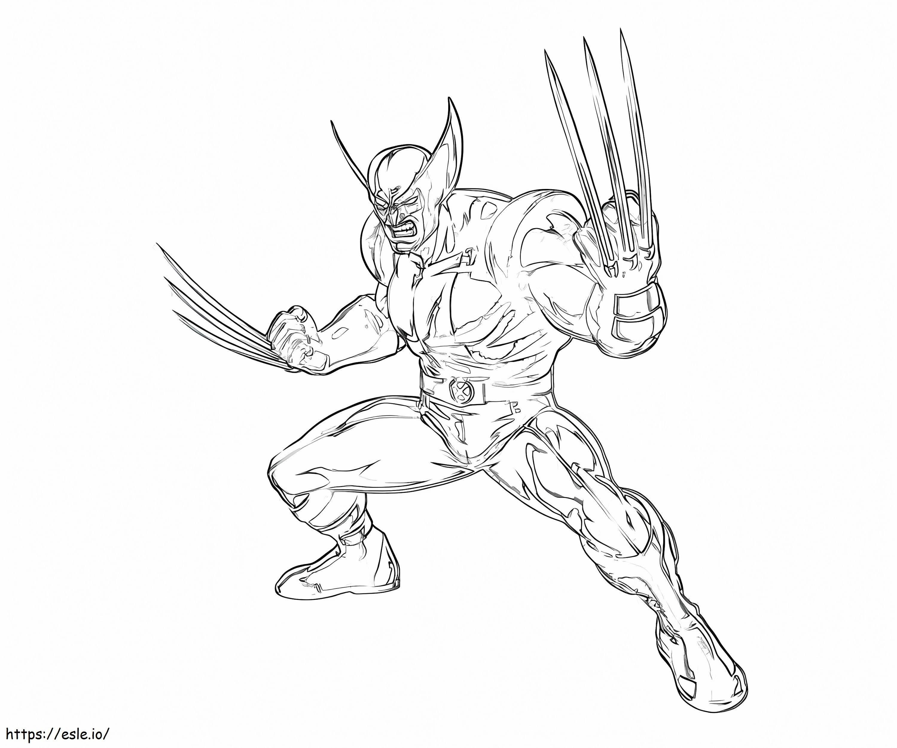 Wolverine 3 de colorat
